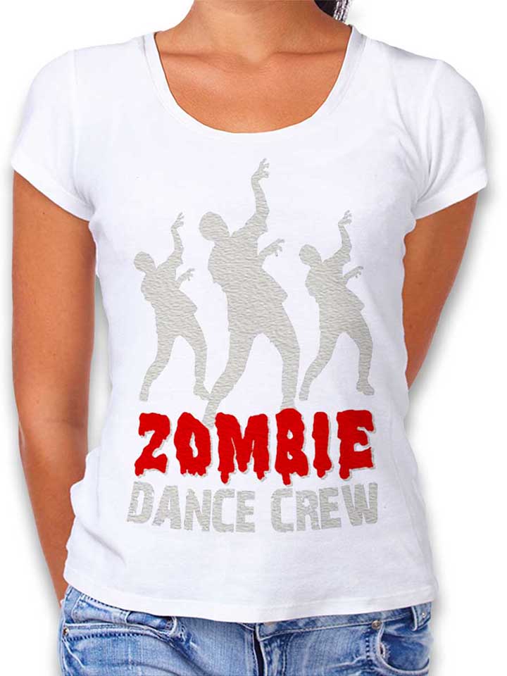 zombie-dance-crew-damen-t-shirt weiss 1