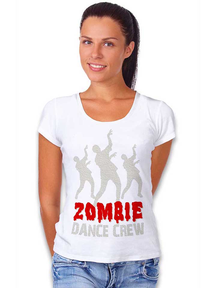 zombie-dance-crew-damen-t-shirt weiss 2