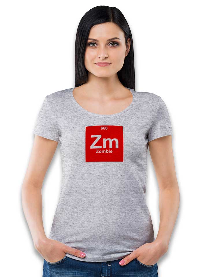 zombie-elements-damen-t-shirt grau-meliert 2