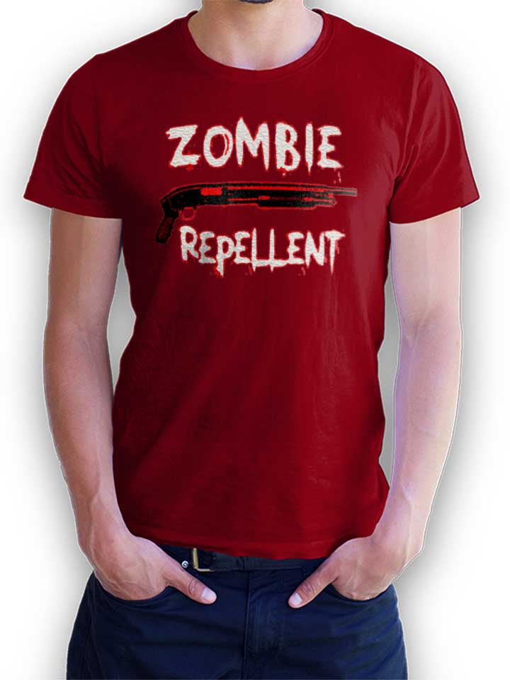 zombie-repellent-t-shirt bordeaux 1