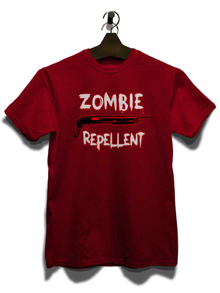 zombie-repellent-t-shirt bordeaux 3