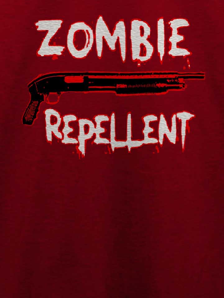 zombie-repellent-t-shirt bordeaux 4