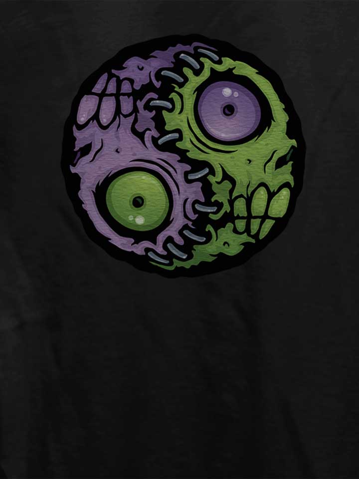 zombie-yin-yang-damen-t-shirt schwarz 4