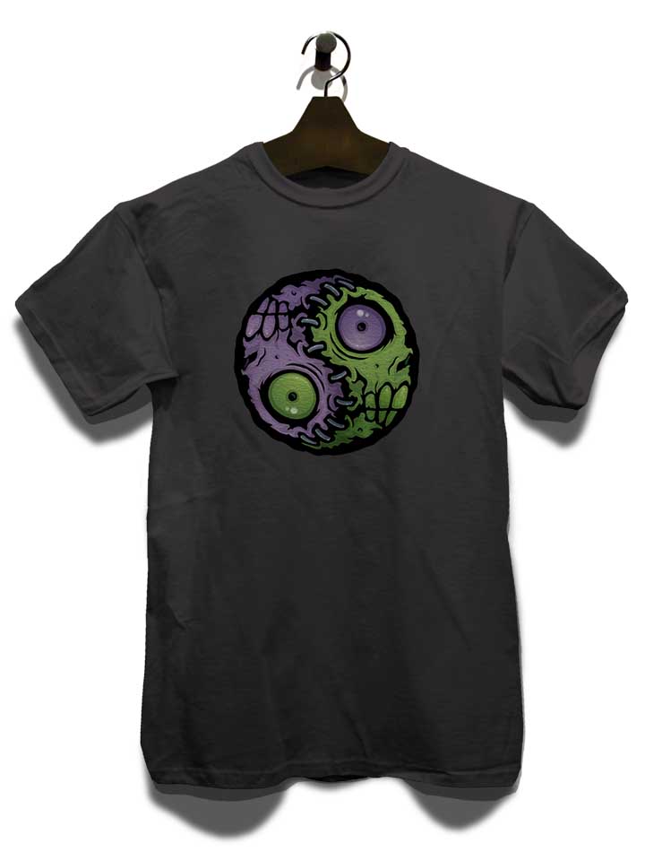 zombie-yin-yang-t-shirt dunkelgrau 3