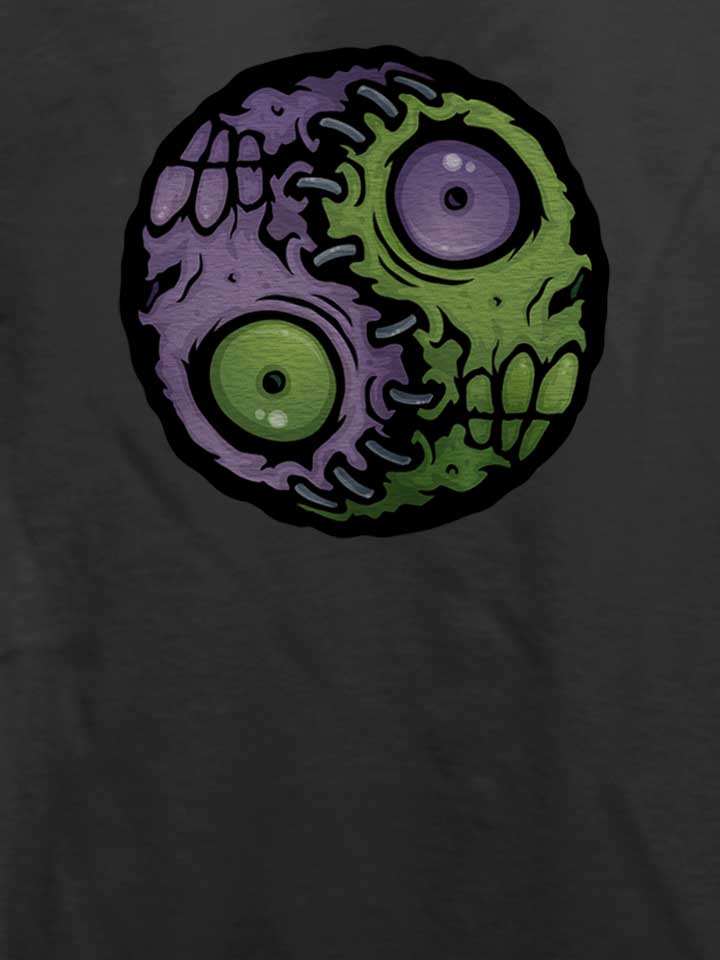 zombie-yin-yang-t-shirt dunkelgrau 4