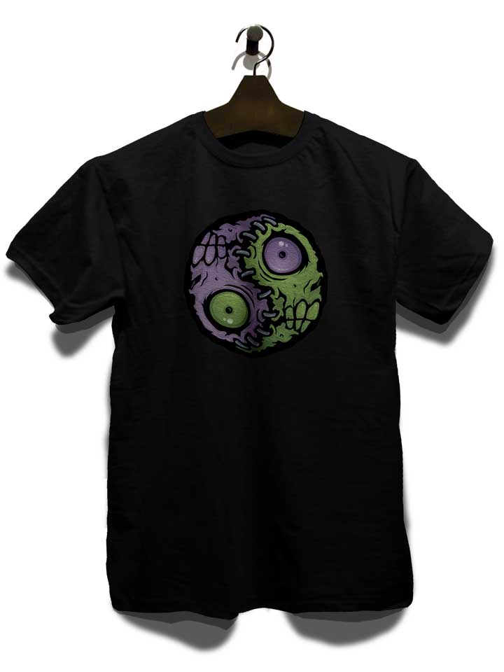 zombie-yin-yang-t-shirt schwarz 3