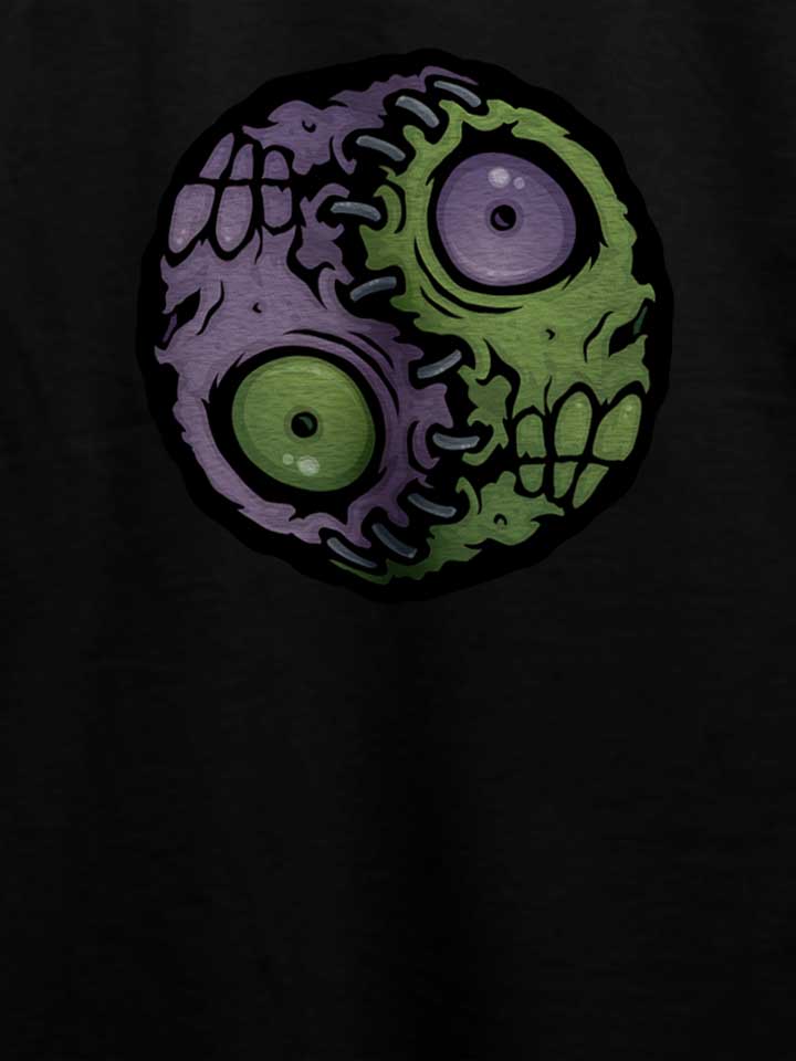 zombie-yin-yang-t-shirt schwarz 4