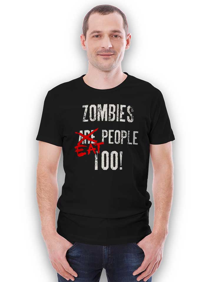 zombies-eat-people-too-t-shirt schwarz 2